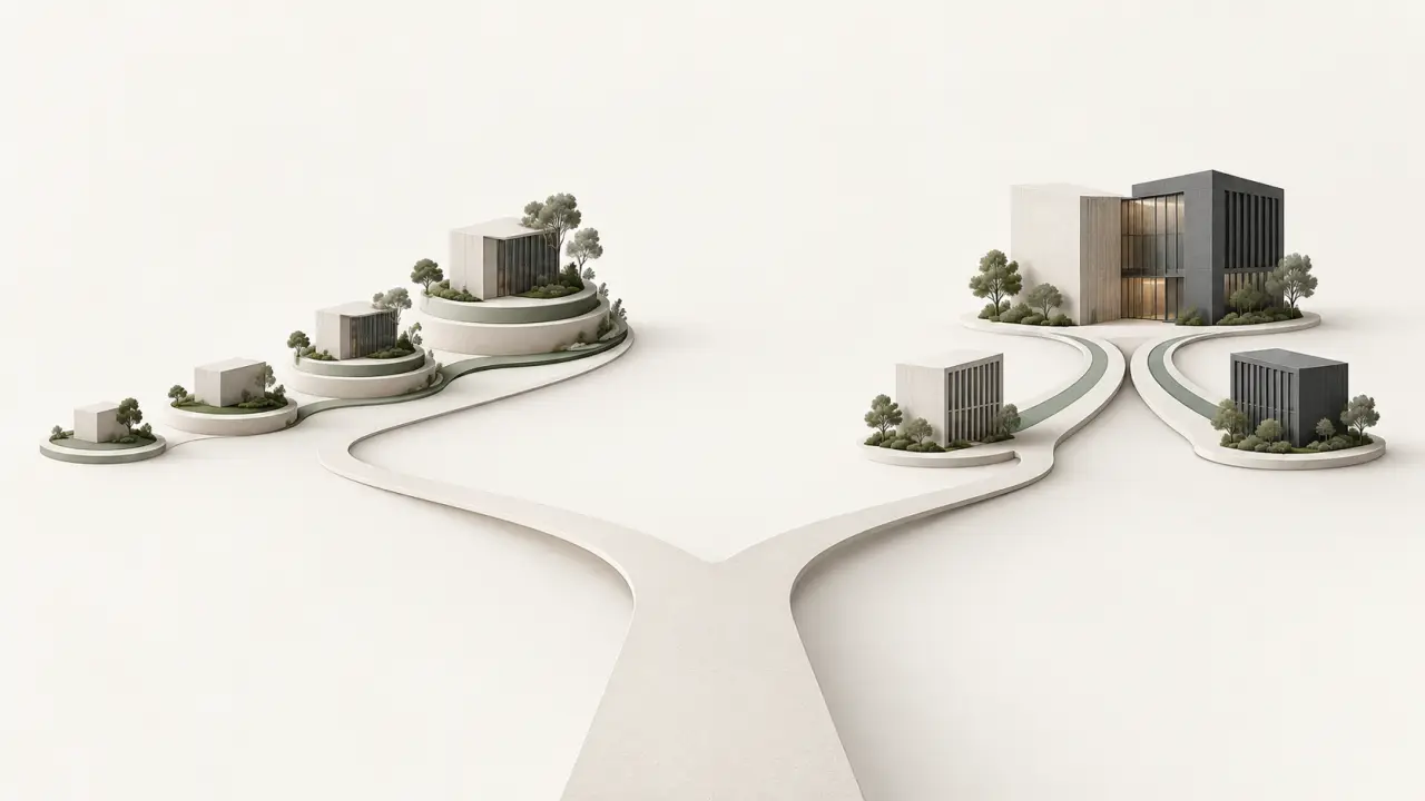Réunion stratégique autour d'une trajectoire de croissance d'entreprise