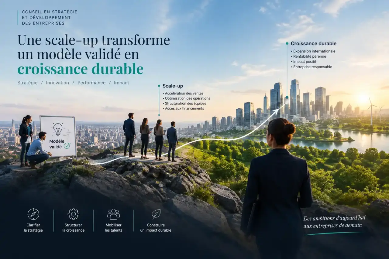 Une scale-up transforme un modèle validé en croissance durable
