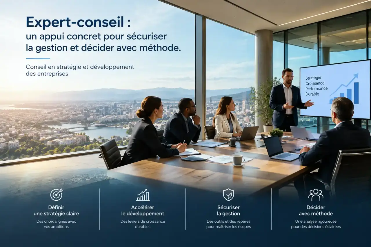 Expert-conseil : un appui concret pour sécuriser la gestion et décider avec méthode