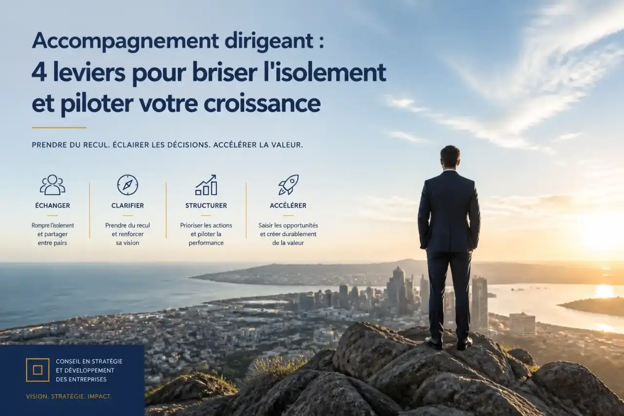Accompagnement dirigeant : 4 leviers pour briser l'isolement et piloter votre croissance