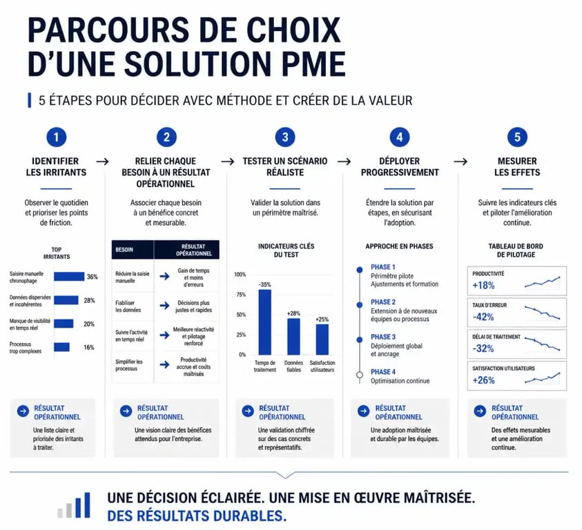 Solution PME : étapes pour choisir, tester et déployer un outil adapté